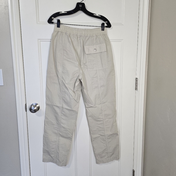 AMO Cotton Straight-leg Pull-On Pant in‎ Pumice Women's Small Lightweight - Picture 2 of 10